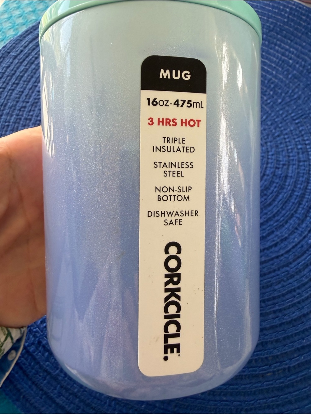 CORKCICLE Ombre violet/mint Stainless Steel Insulated Mug
